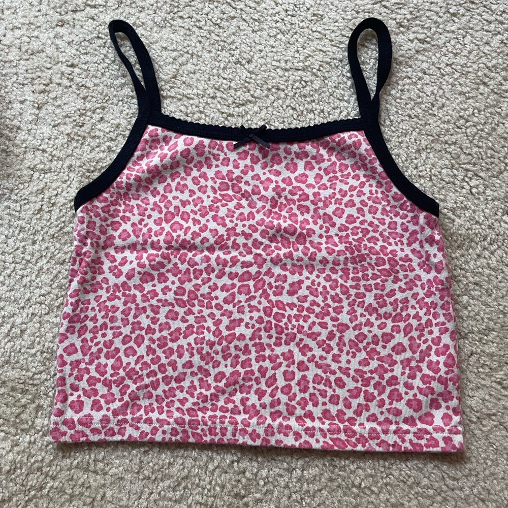 Brandy Melville, pink cheetah tank